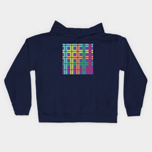 Colorful Checkered pattern Kids Hoodie